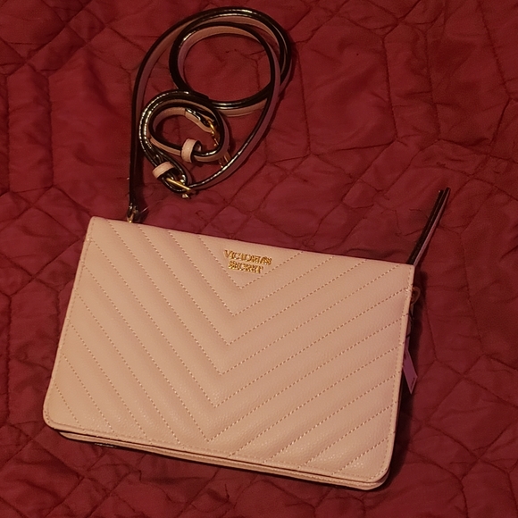 Victoria's Secret Handbags - V-quilt crossbody bag
